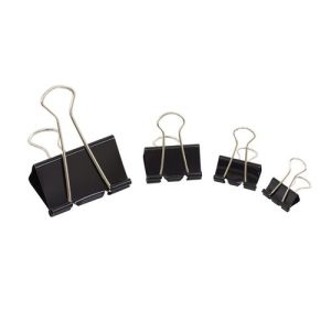 Initiative Foldback Clips 32mm Black Pack 10