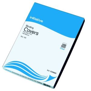 Initiative PVC Binding Covers A4 140 Micron Clear Pack 100