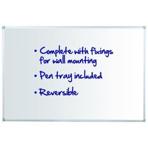 Initiative Reversible Drywipe Board with Pen Tray