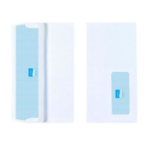 Initiative Envelope DL Sseal Wdw 90gsm White Pack 1000