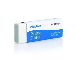 Initiative Plastic Non Smudge Eraser Sleeved