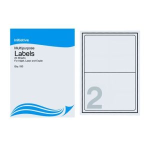 Initiative Multipurpose Labels 199.6 x 143.5mm 2tv Pk100