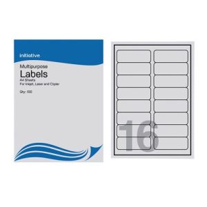 Initiative Multipurpose labels 99.1 x 33.9mm 16tv Pk 100