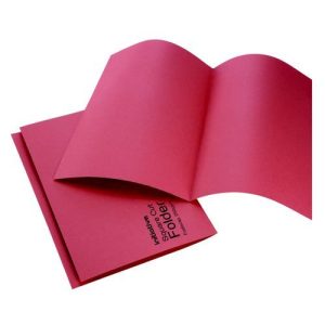 Initiative Square Cut Folders Mediumweight FC Red