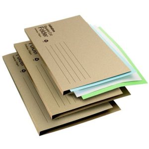Initiative Economy Kraft Sq Cut Folders 170gsm FC Buf