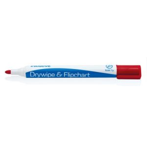 Initiative Drywipe & Flipchart Marker Red