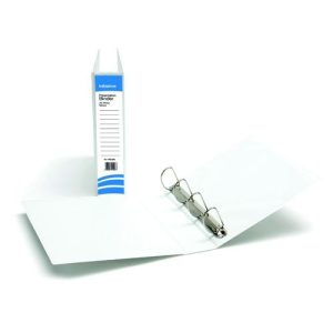 Initiative Presentation Binder 4D Ring 50mm Capacity White