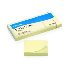 Initiative Sticky Notes 38x51mm 1.5inx2in Yellow