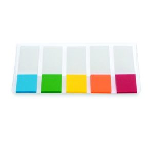 Initiative Film Index Tabs 45x12mm 5x20 of Assorted Colours