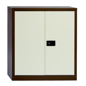 Initiative Stationery Cupboard 1000Mm 1 Shelf Coffee Cream