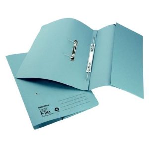 Initiative Transfer Spring File Wth Pocket FC 285gsm Blue