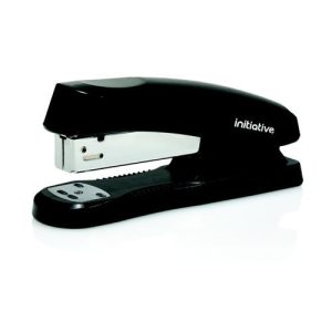 Initiative Plastic Half Strip Stapler 20 Sht Capacity Black